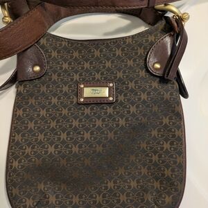 Coccilelle Brown Signature Monogram Crossbody with Gold Plate